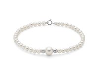 Pulsera Miluna Mujer BRACC. PERLE BOULE E FANTASIA in Oro Perla PBR3714